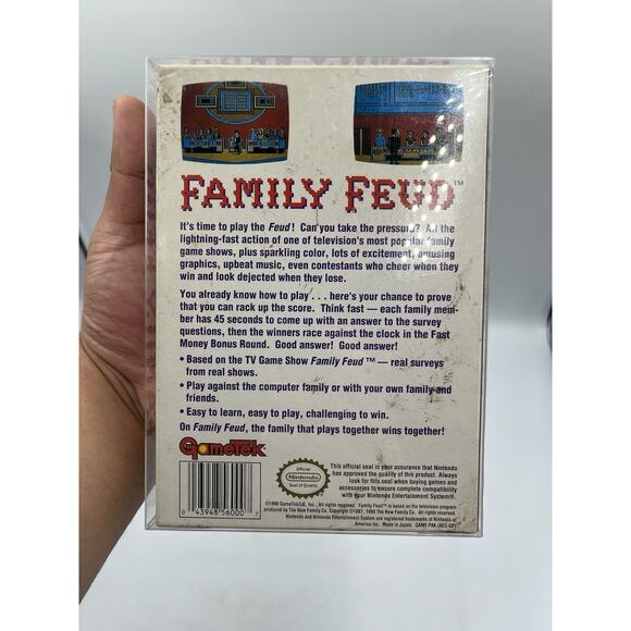 The All New Family Feud NES Game Cart, Sleeve, Box, Manual, Inserts - COMPLETE - Picture 15 of 15